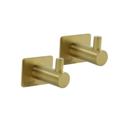 ADORA® håndklekrok m/tapp 4 cm matt gull 2 stk.