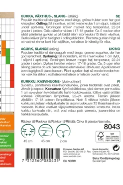 Agurk økologisk 'Telegraph Improved'