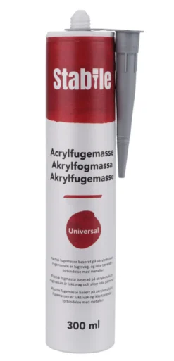 Akrylfugemasse grå 300 ml - Stabile