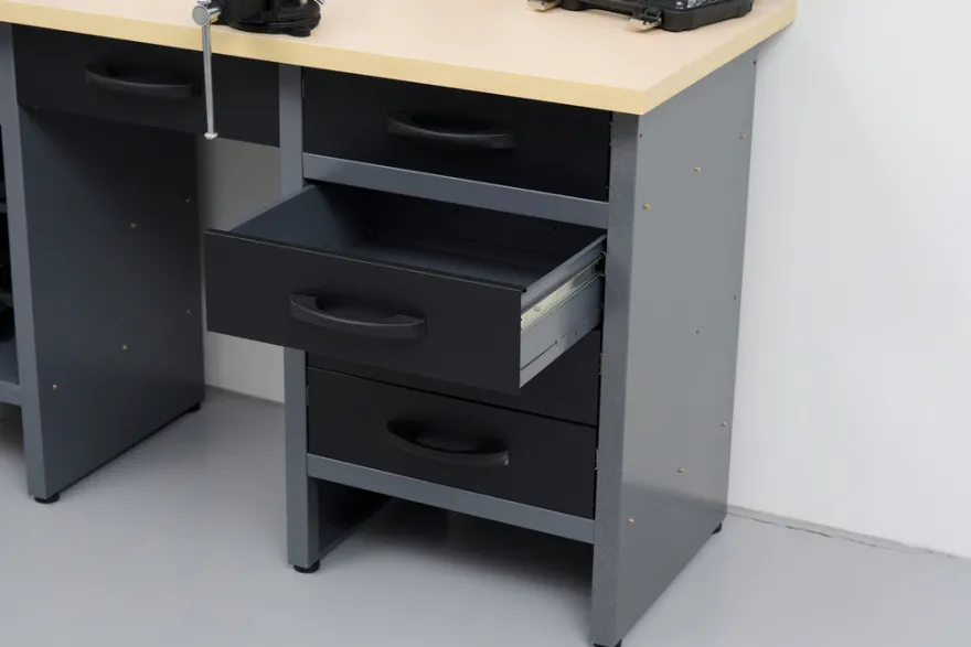 Arbeidsbenk med skap/skuffer 160 x 60 x 85 cm