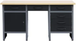 Arbeidsbenk med skap/skuffer 160 x 60 x 85 cm