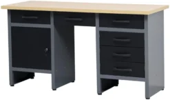Arbeidsbenk med skap/skuffer 160 x 60 x 85 cm