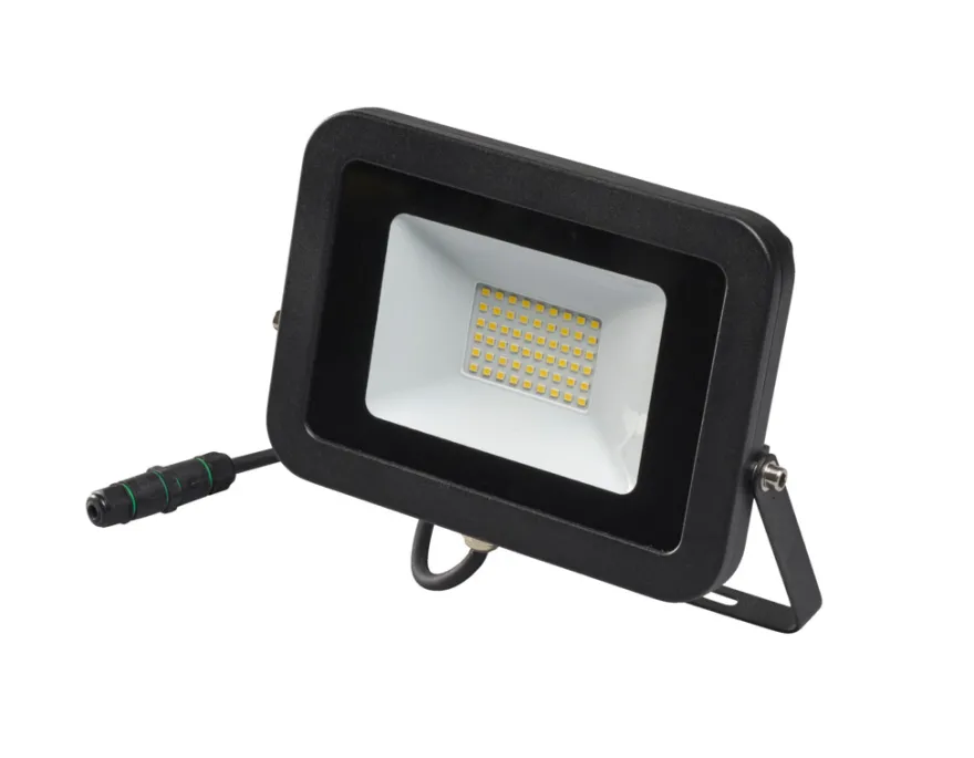 Arbeidslampe inkl. 50 W LED-pære svart