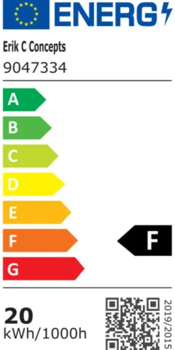 Arbeidslampe svart på stativ inkl. 20W LED-pære