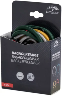 Bagasjestropp med kroker - 8 stk.