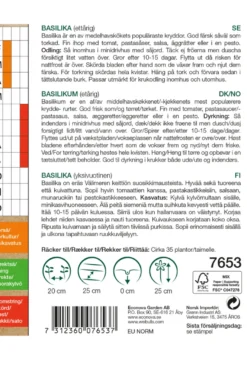 Basilikum økologisk - Genovese
