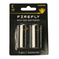 Batteri alkaliske C LR14 2-pk. - Firefly