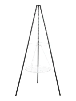 Bålpanne tripod med bålfat og rist - Grillexpert