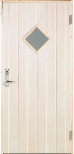 Boddør med vindu venstrehengt 94,8 x 205 cm