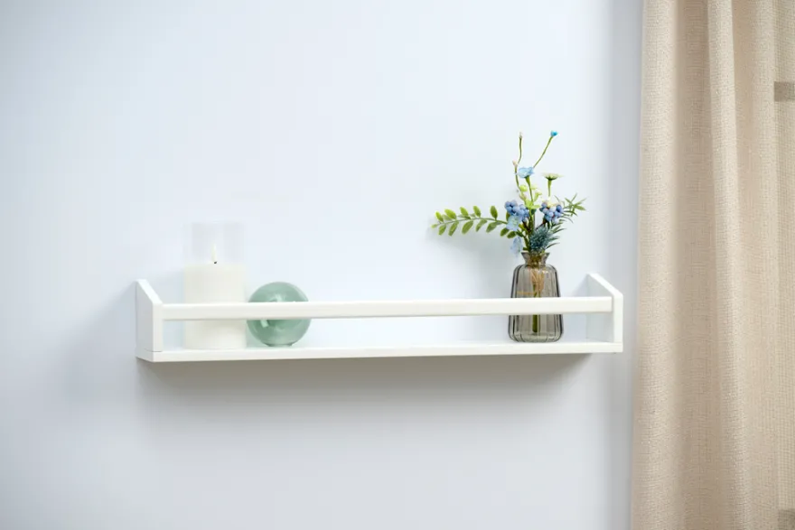 Bokhylle hvit 57 cm – DAY