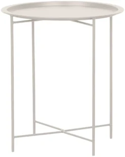 Brettbord Michigan stål sandy grey Ø46,8 cm - Sunlife®