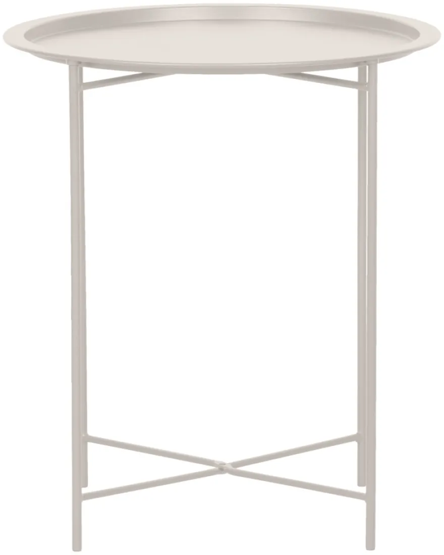 Brettbord Michigan stål sandy grey Ø46,8 cm - Sunlife®