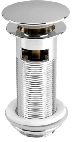 Bunnventil Push pop-up 1 1/4" krom