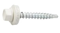 Byggskrue 4,8 x 35 hvit - 250 stk.