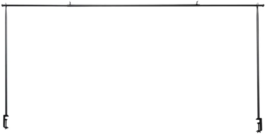 Dekorasjonsstativ Utah 130–250 x 110 cm svart – Sunlife®