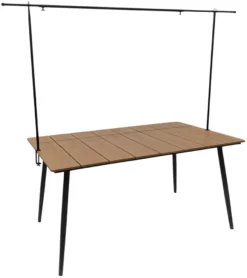 Dekorasjonsstativ Utah 130–250 x 110 cm svart – Sunlife®