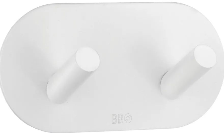 Dobbel krok selvklebende 96mm - hvit