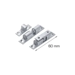 Dørholder 8 x 60 mm krom