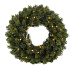 Dørkrans 49 LED m/timer Ø40 cm utendørs