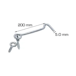Dørkrok 200 mm elforsinket 2 stk.