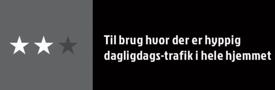 Dørmatte grå/svart 45 x 75 cm