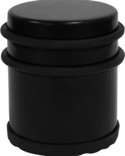 Dørstopper frittstående Ø62 x 75 mm matt svart