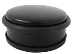 Dørstopper matt svart Ø92 mm