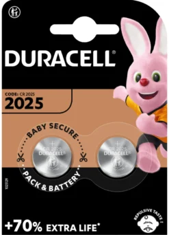 Duracell knappcellebatteri 2025 2-pk.