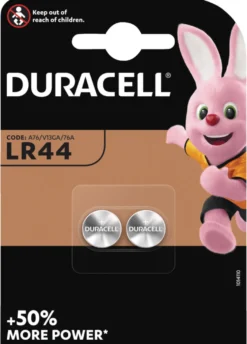 Duracell knappcellebatteri LR44 2-pk.