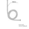 Dusjslange 150 cm krom - REN