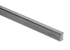 Feielist plast koksgrå - 10 x 16 x 3000 mm