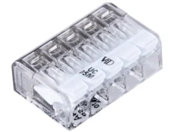 Fjærsamlemuffe med 5 poler 2,5 mm² – 8 stk.