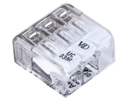 Fjærsamlemuffe med 3 poler 2,5 mm² – 12 stk.