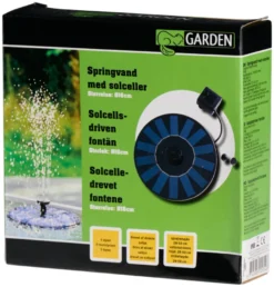 Fontene med solcelle Ø16 cm - Garden®