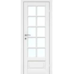 Fransk dør hvit 10 vindusfelter 82,6 x 204 cm