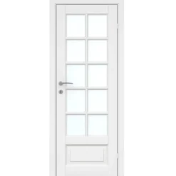 Fransk dør hvit 10 vindusfelter 72,6 x 204 cm