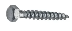 Fransk treskrue 10 x 75 mm - 10 stk.