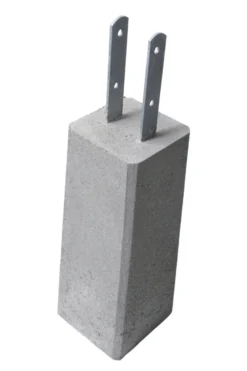 Fundament plint 500 4" med fast stolpesko