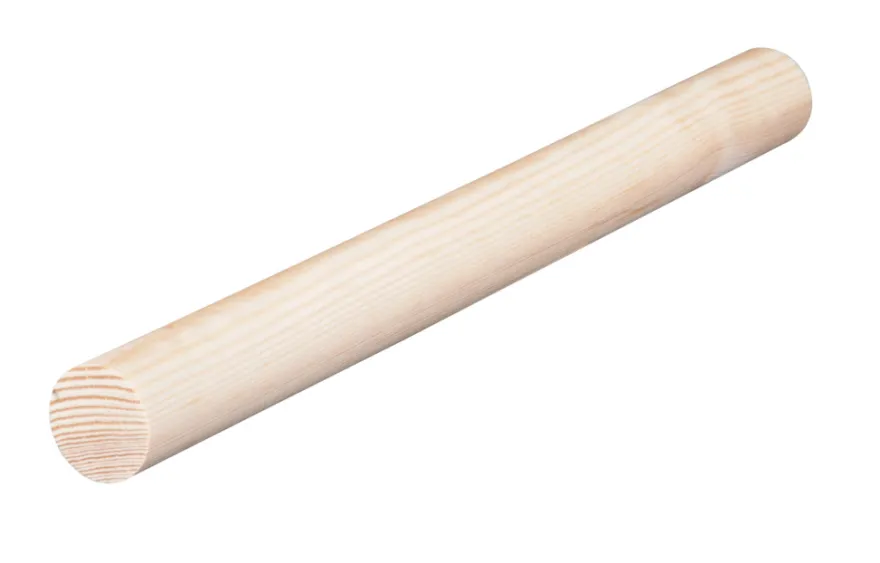 Furu rundstokk ubehandlet 28 mm x 2,4 meter