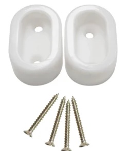 Garderobestangholder oval 2 stk.
