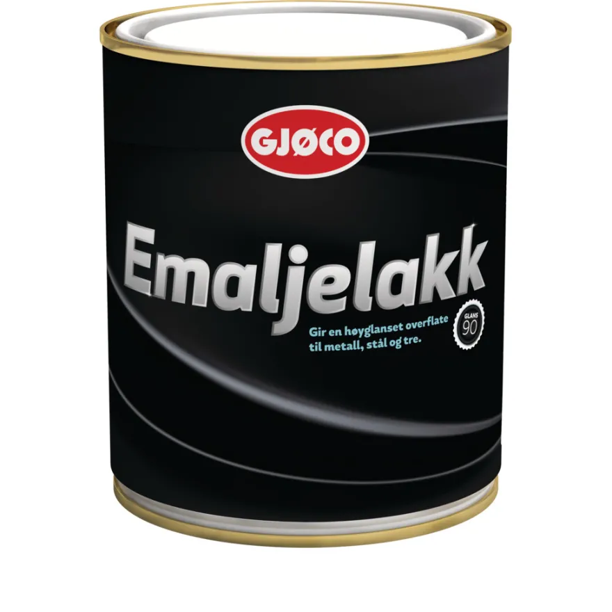 Gjøco Emaljelakk svart 0,75 liter