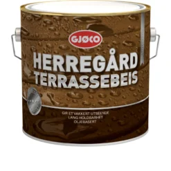 Gjøco terrassebeis oljebasert bomull 2,7 liter