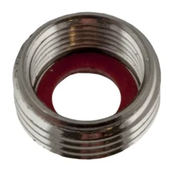 Gjengering 3/8" x 1/2" krom