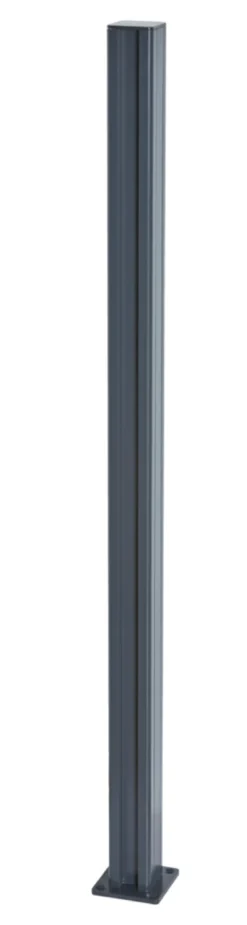 Gjerdestolpe 5 x 5 x 95 cm svart