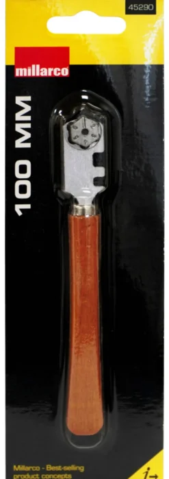 Glasskjærer med trehåndtak 100 mm