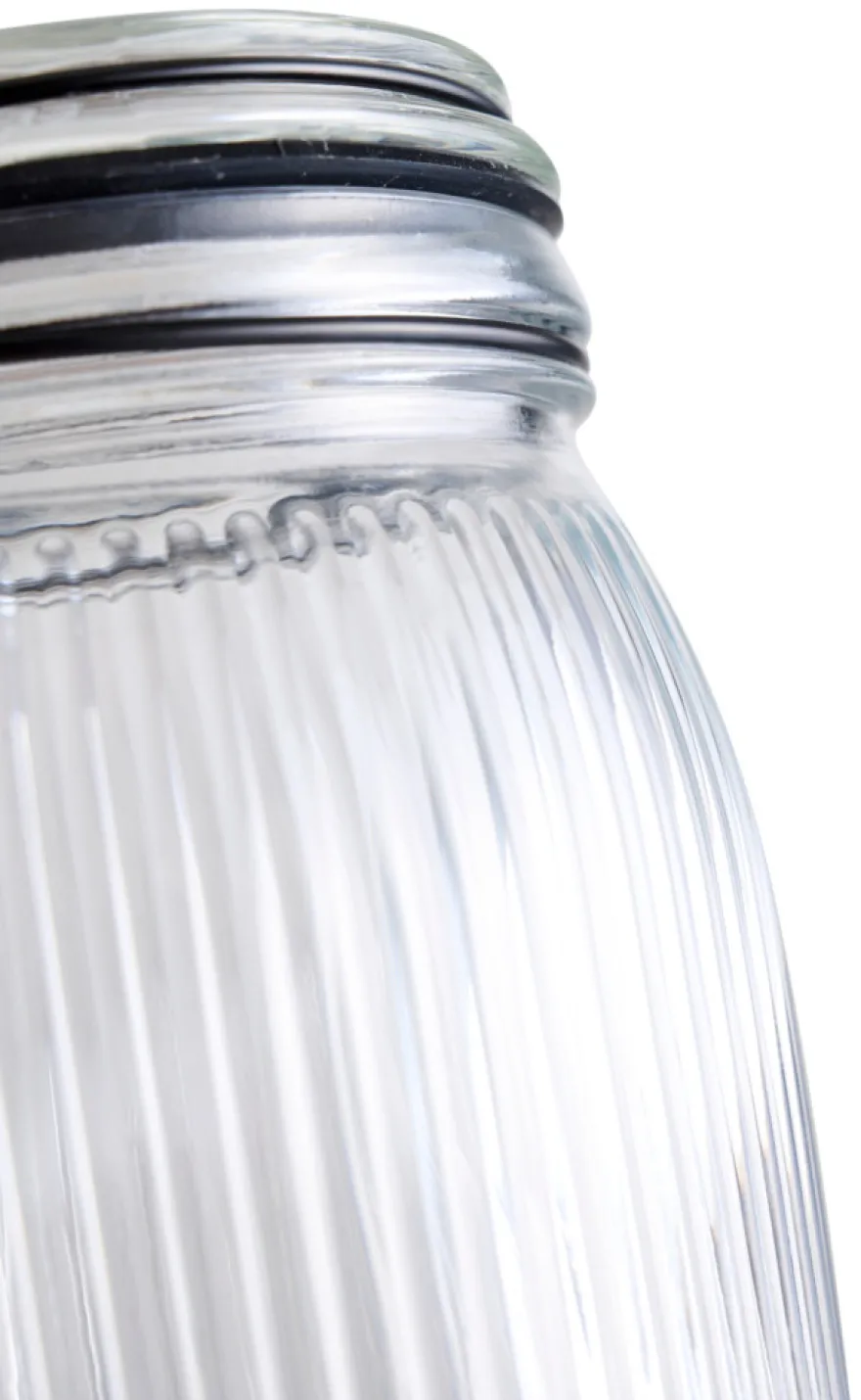 Glasskrukke riflet 0,9 liter - DAY