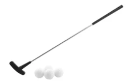 Golfkølle med 4 baller