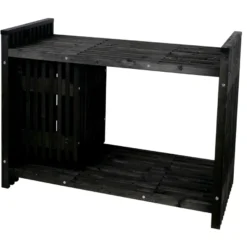 Grillbord svart 123 x 57,5 x 93 cm