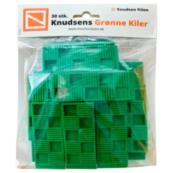 Grønn kile Knudsen 80 x 30 x 10 mm