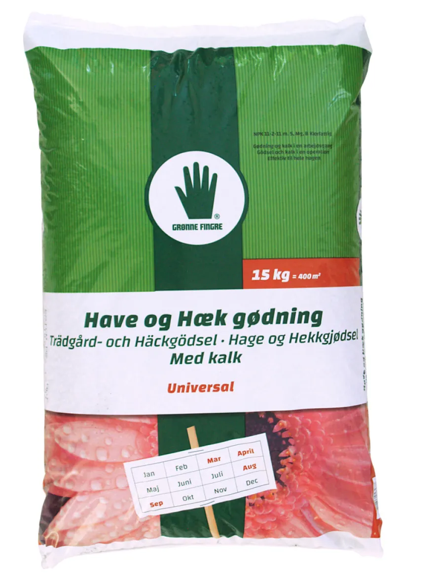 Grønne Fingre® hage-/hekkgjødsel 15 kg